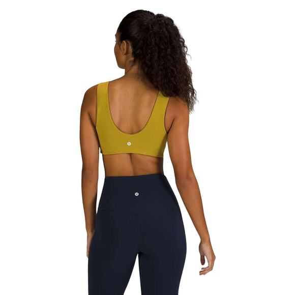 Lululemon Sz.6 Nulu Cross-Front Yoga Bra *Light Support, B/C Cups Auric Gold - Picture 3 of 8